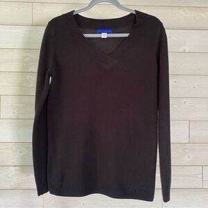 Simply Styled Medium V-Neck Black Sweater